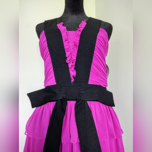 Brand new Purple Long Gown Made in Spain Size 40 - Picture 4 of 16